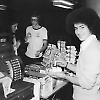 Sam Rosmarin serves a banana split at the Dickson Nickelodeon.