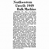Northwestern Model 49 product annoucement in The Billboard, December 18, 1948