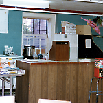 The ice cream and candy counter at the Dickson Nickelodeon.