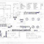 Hank Colker drafted this floor plan of the Dickson Nickelodeon in October 1975.