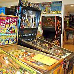 The National Pinball Museum has two galleries packed with pinball machines.