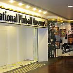 An entrance and display window for the National Pinball Museum.