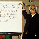 Gary Stern lists features selected by the audience.