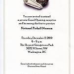 An invitation to the National Pinball Museum Grand Opening Reception.