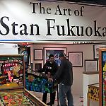 An exhibit of the art of Stan Fukuoka featured three playable Capcom games.