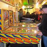 Players filled the Pinhead Gallery at the National Pinball Museum in Baltimore.