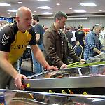 38 games were packed into the hotel ballroom for the Fairfax Pinball Open.
