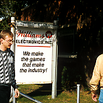 The Pinball Expo '88 tour arrives at Williams Electronics, Inc.
