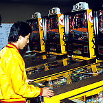 Playing Williams Taxi at Pinball Expo '88