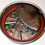 Northwestern Model 49 product wheel adjusts for different merchandise.